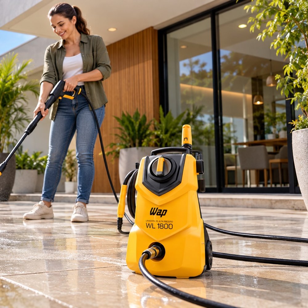 Lavadora de Alta Pressão Compacta WAP WL 1800 — 1400 W, 1500 psi, 360 L/h, 220 V