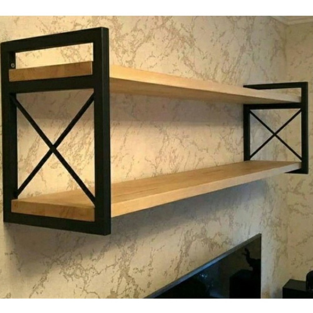 Prateleira Estilo Industrial Omega — Não Enferruja, Não Descasca a Pintura